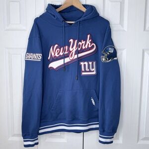 Pro Standard NFL New York Giants blue Team Logo Hoodie Mens Sz XL
